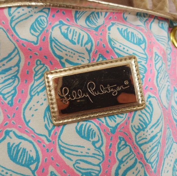 *SOLD* Lilly Pulitzer XL Sea Shell Beach Bag Tote - Picture 2 of 8